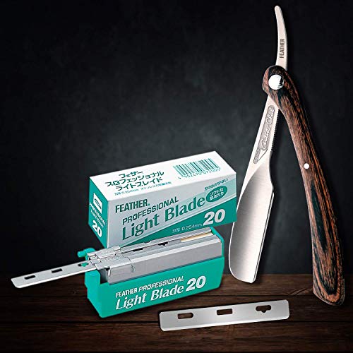 Feather Artist Club ProLight Razor Blades Pack of 20 - Light, Sharp, Skin-Friendly