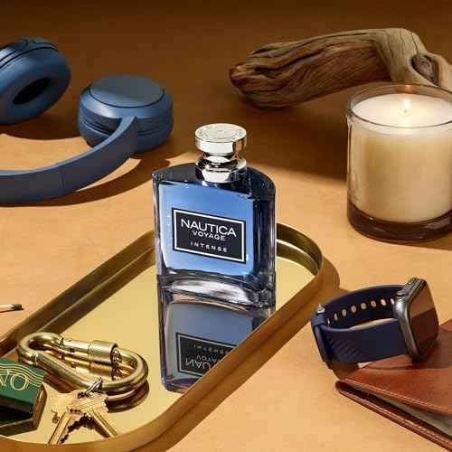 Nautica Voyage Intense Eau de Toilette 1.6 fl oz (Pack of 1), Notes of Vetiver, Smokey Leather, Mimosa, Men's Fragrance, Long Lasting, Everyday Fragrance, Travel Size