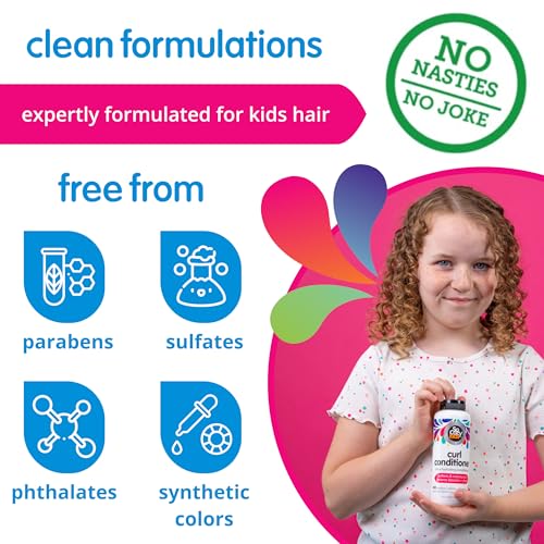 SoCozy Curl Conditioner | For Kids Hair | Softens, Restores Bounce and Shine | No Parabens, Sulfates, Synthetic Colors or Dyes, Sweet-Cr?me, 10.5 Fl Oz