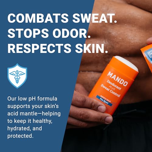 Mando Antiperspirant Deodorant for Men - Pro Sport 2.6 oz Stick - 2 Pack
