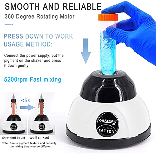 Mini Vortex Mixer 5200RPM for Paints Tattoo Ink Nail Polish & Eyelash Glue