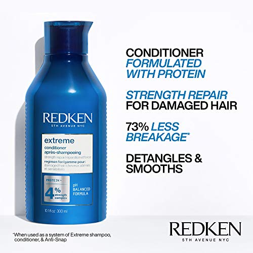 Redken Extreme Shampoo & Conditioner Set 10.1 Fl Oz Pack of 2 for Damaged Hair