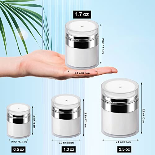 3 Pack Airless Pump Bottles for Moisturizer 3.5 Oz – Mluchee Set of 3