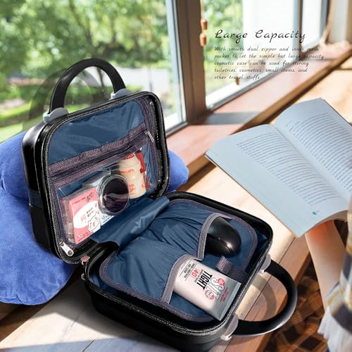 GigabitBest 12 Inch Multi-Purpose Waterproof Hard Shell Makeup Case (H003-Black-12 Inch)
