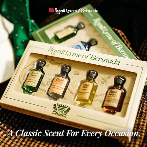 Royall Lyme Bermuda Collection 4-Piece Men’s Fragrance Set, Travel-Size