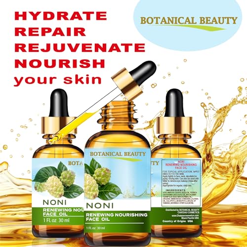 Natural Face Oil with Noni, Avocado, Jojoba & Tamanu for Hydrating & Anti-Aging