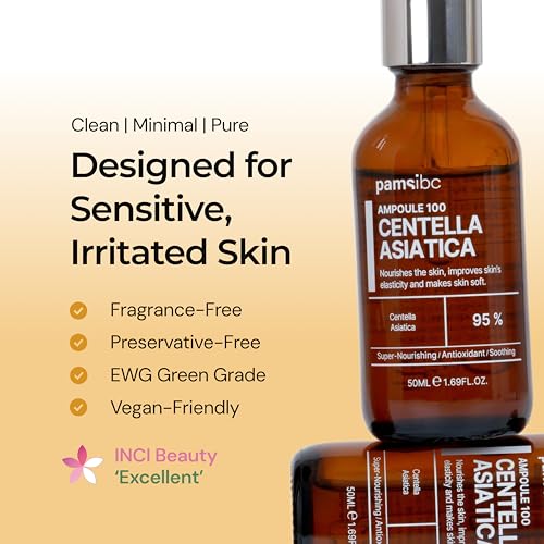 Centella Asiatica Serum 950,000ppm Cica Extract for Sensitive Skin - Fragrance-Free, Non-Greasy, 50ml