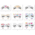 Face Gems Adhesive Glitter Jewel Tattoo Sticker Festival Gems Rave Party Body Make Up (9 PCS Z9ZAKMIXA)