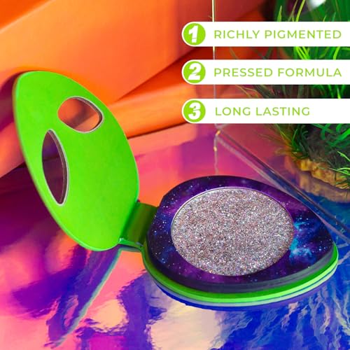 Profusion Cosmetics UFO Body Glitter ? Multi-Dimensional Pressed Glitter Pigment for Face & Body, Long-Wearing Shimmer Makeup for Festivals, Parties & Events