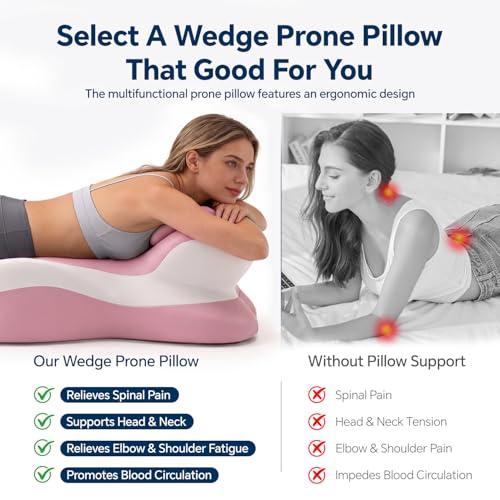 Ergonomic Memory Foam Reading & Neck Support Pillow - Adjustable Wedge