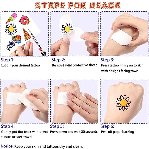 Pounchi Japanese Anime Temporary Tattoos (8 Sheets) Gifts Anime Decor Cosplay Waterproof Temporary Tattoos Cartoon Stickers Party Favors Supplies for Teens Man Woman