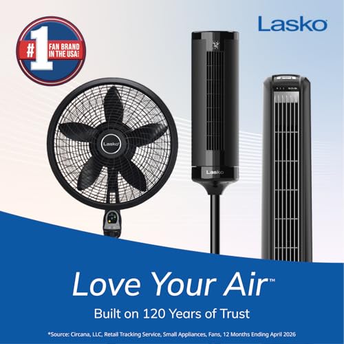 Black Oscillating Tower Fan with Remote Control - 36-Inch Quiet Space-Saving Cooling