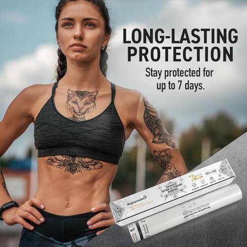 Waterproof Tattoo Aftercare Bandage 10x4 Yards - Skin Healing Wrap with Arnica & Vitamin E