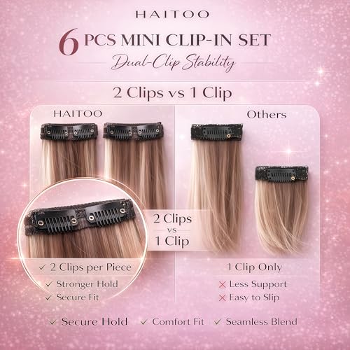 Dark Brown 12 Inch Real Human Hair Clip-In Extensions - Seamless & Tangle-Free