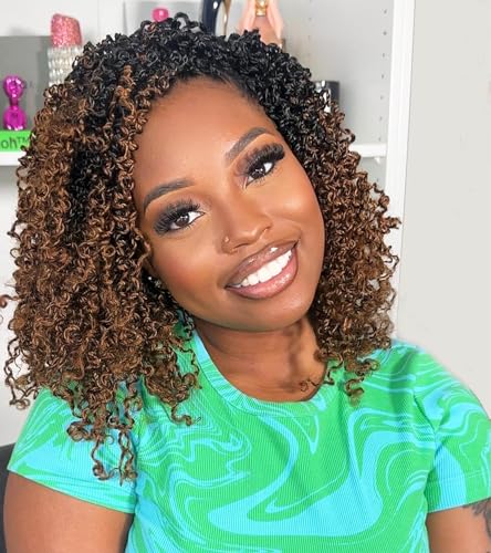 10 Inch Pre-Looped Yanky Twist Crochet Hair 8-Pack for Black Women - OT30