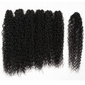 Synthetic Hair Bundles Afro Kinky Curly 22-26 Inch 7-Piece Set 220g - 1B Variation
