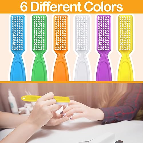 Nail Brush for Cleaning Fingernails - Neon Handle, Pack of 120, Versatile & Durable