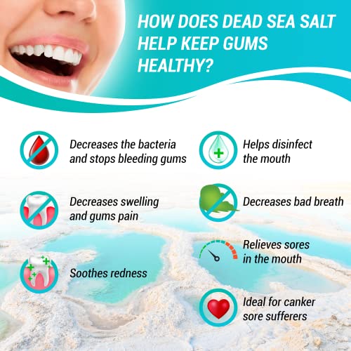 Natural Sensitive Toothpaste with Dead Sea Salt - SLS-Free, Fluoride-Free, Pack of 3