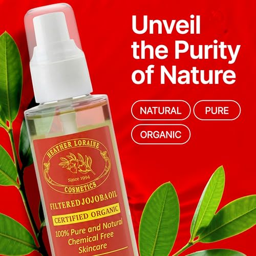 Organic Filtered Jojoba Oil 4 Fl Oz - Fragrance-Free - Heather Loraine