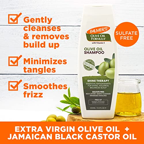 Palmer's Olive Oil Formula Shine Therapy Shampoo, 13.5 Ounce (Pack of 2)