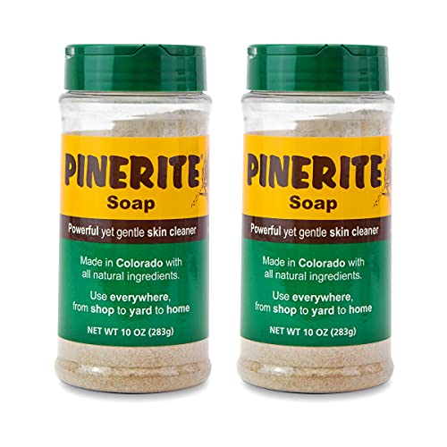 Natural Heavy Duty Hand Soap with Pine Powder - Eco-Friendly 10 oz. Pack of 2