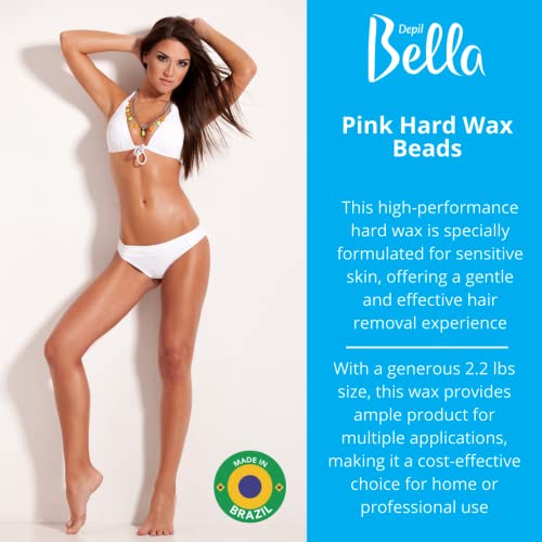 Hard Wax Beads for Hair Removal 2.2 lbs Vegan & Dragon Fruit Extract