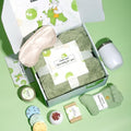 GRANNY SAYS Birthday Gifts Box for Women Unique, Spa Gifts, Self Care Get Well Soon Gifts for Women, Care Package with Flannel Blanket for Mom, Best Friends, Wife, Sister, Green