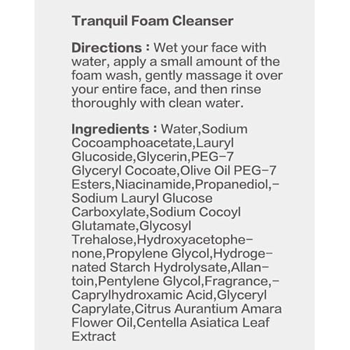 Gentle Foaming Face Cleanser, Hydrating pH-Balanced Wash for Sensitive Skin, Vegan & Sulfate-Free, Neroli Essence, 5.07 fl oz