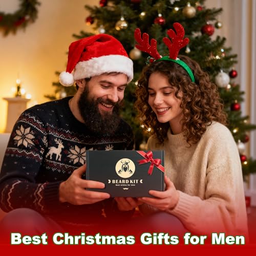 Men's Beard Grooming Kit - 10-Piece Gift Set for Fathers Day & Birthdays