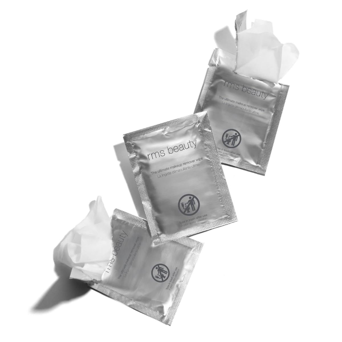 RMS Beauty Makeup Remover Wipes - Organic Coconut Oil Makeup Remover, Oil Based Makeup Remover, Face Wash & Eye Makeup Remover, Make Up Wipes for Face