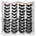 Fluffy Mink Lashes 20 Pairs Dramatic Thick Long 5D False Eyelashes 20mm 4 Styles D Curl Fake Eyelashes Pack, by Kmilro