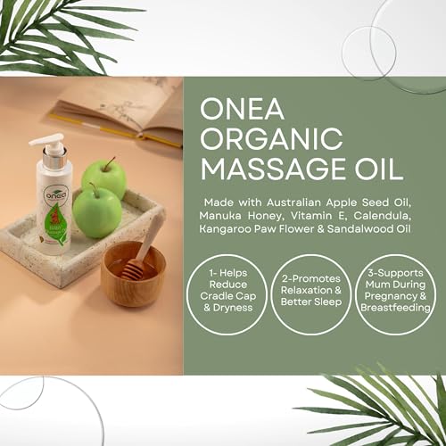 Onea Organic Skincare Baby Gift Pack - Daily Care Baby & Mommy - Newborn Babies Set - Moisturizer & Massage Oil - Paraben & Sulphate Free - for New and Expecting Moms