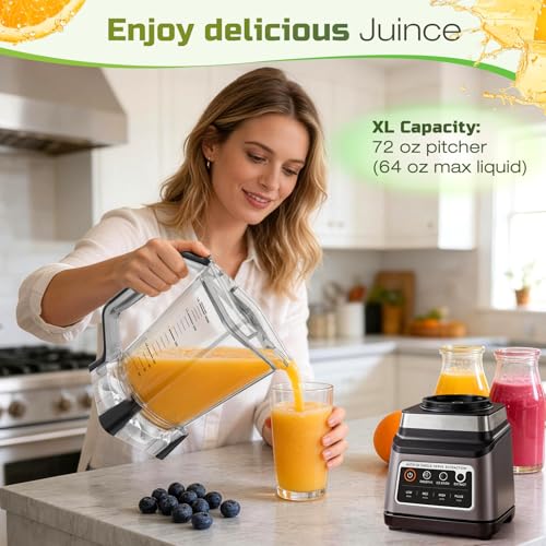 72oz Blender Pitcher Replacement for Ninja BN750 BN801 BN751 BN800 Blender