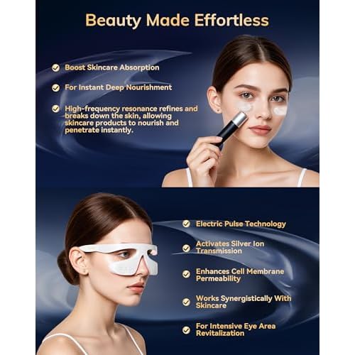 Under Eye Red Light Therapy Device, Red Light Therapy Glasses for Eyes 630¡¾10nm,Red Light Eye Mask for The Treatment of Eye Bags,Dark Circles,Puffiness periorbital for Treating
