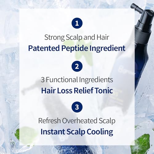 COSNORI Pro-Vit B5 Hair Tonic Spray for Thinning Hair & Loss - Strengthening & Thickening with Peptides & Botanical Ingredients, Menthol, 3.38 fl oz