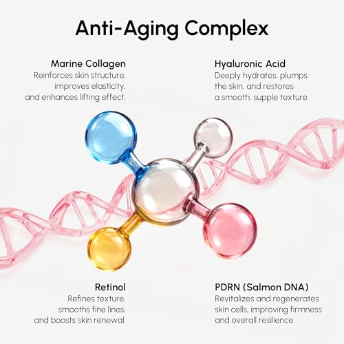 MAREE V Line Lifting Face Mask with Salmon DNA - 10 Pack, Collagen & Retinol