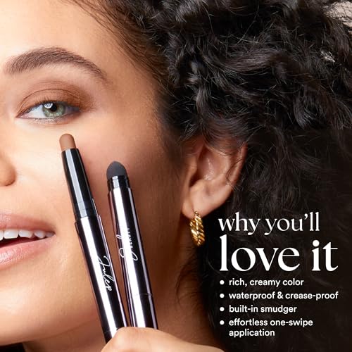 Julep Eyeshadow Stick Duo - Pearl Shimmer & Matte Snowfall, Waterproof Crème-to-Powder