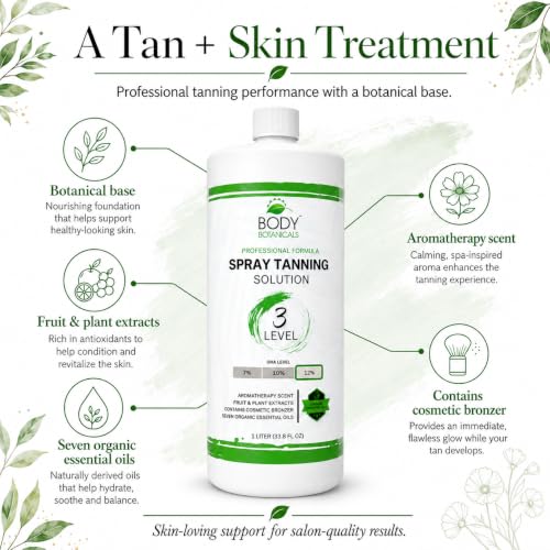 12% DHA Professional Spray Tan Solution - 33.8oz - Body Botanicals Variation of THIS listing