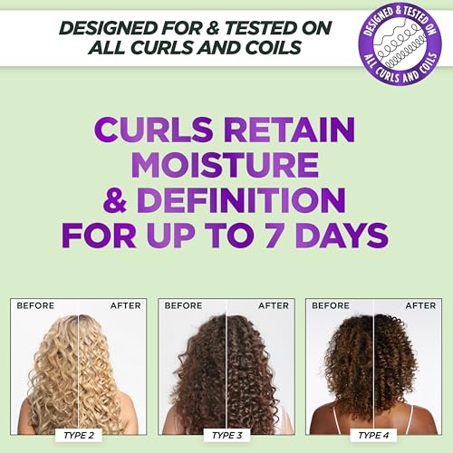 Garnier Fructis Curly Hair Care Kit with Shampoo, Mask & Spray for 2C-4C Curls