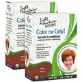 Henna Hair Color & Conditioner Set - Semi-Permanent Red Dye for Gray Hair, 2-Pack