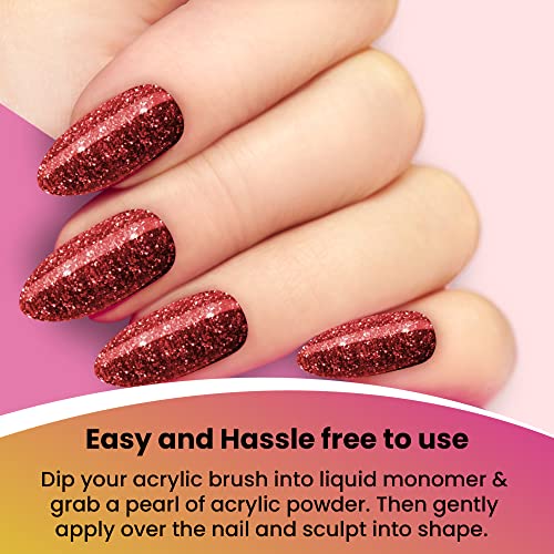 Nail Art Powder Set - 12 Colors for Acrylic & Nail Design