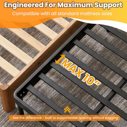King Bunkie Board 76x80 Inches - Foldable Bed Support Platform, No Assembly