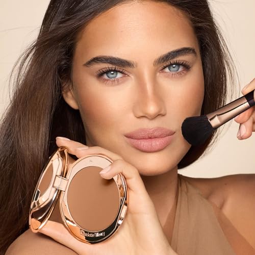 Charlotte Tilbury Airbrush Matte Bronzer Medium - Refillable Powder with Hyaluronic Acid