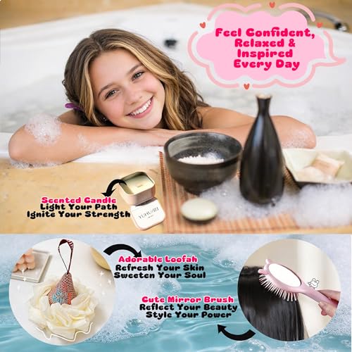 Self Care Shower Gift Set for Teen Girls - Empowerment Spa Kit
