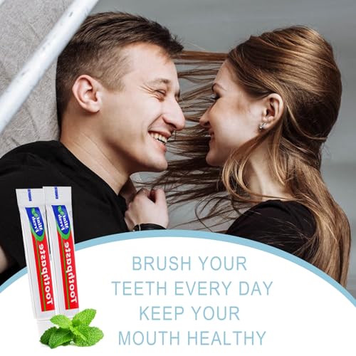 HAIFOTRVA 200 Pack Travel Size Mini Toothpaste Tubes - Extra Small 0.35oz, Mint Flavor