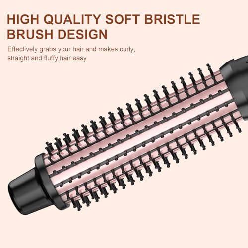 Rose Gold 1 1/4 Inch Thermal Hair Brush for Effortless Blowouts