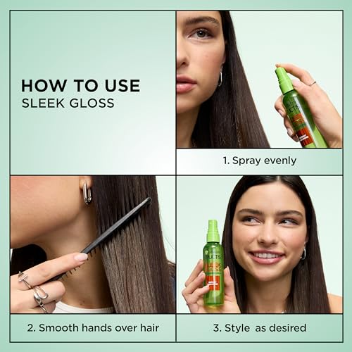 Garnier Fructis Style Shine Glossing Spray with Argan Oil - 3 Fl Oz, Pack of 6 - High Shine Finish