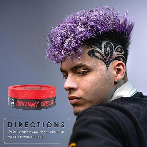 L3 Level 3 Brilliant Cream 3 Pack - Hair Texture & Shine Enhancer