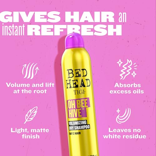 Dry Shampoo for Hair Volume - 6 oz - Bed Head by TIGI Oh Bee Hive - Pack of 1