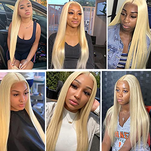 Aonbamds Blonde Straight Hair Extensions 26 Inch Bundle Set - Variation of THIS listing
